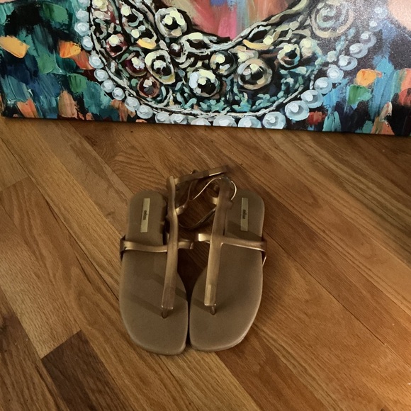 Melissa Bronze/Black Sandals - Picture 3 of 4